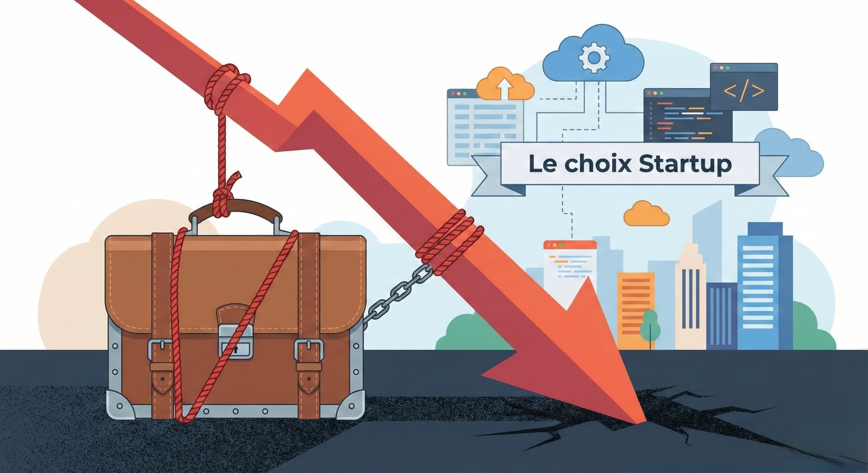 Un homme en costume qui regarde un graphique en baisse